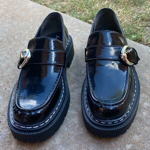 Circus by Sam Edelman Black Buckled Loafers